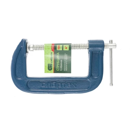 Струбцина G-образная,100 мм СИБРТЕХ 20584 купить в Тюмени