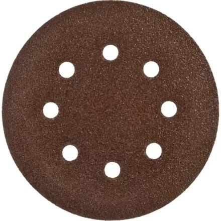 Круг шлифовальный ЗУБР &quot;СТАНДАРТ&quot; из абразивной бумаги на велкро основе, 6 отв., Р60, 150мм, 5шт 35350-150-060 купить в Тюмени