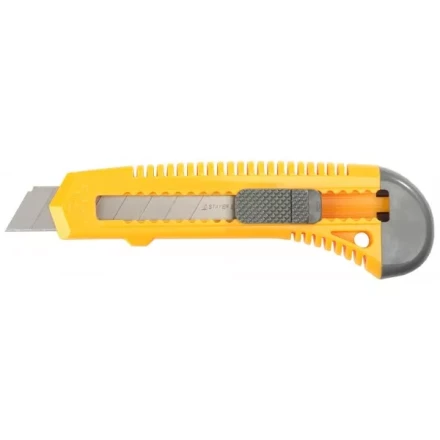 Нож STAYER &quot;STANDARD&quot; с выдвижным сегмент. лезвием, пластмасс.,18мм 0911 купить в Тюмени