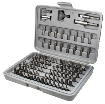 Набор бит, адаптеры для бит, CrV, 100 предм., в пласт. боксе  SPARTA 113975 купить в Тюмени