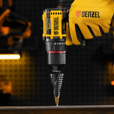 Сверло ступенчатое Denzel 723606, 4-6-8-10-12-14-16-18-20-22-24-26-28-30-32 мм, Р6М5, 6-гр. хвостовик купить в Тюмени