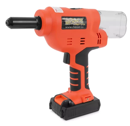 Аккумуляторный вытяжной заклепочник MESSER M1000 (18В;  Li-Ion 2Ач х 2; 3,2 - 6,4) купить в Тюмени