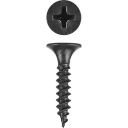 Саморезы фосфатированные с мелкой резьбой, гипсокартон-металл, ЗУБР 300015-35-019, PH2, 3,5 x 19 мм, 2500 шт 300015-35-019