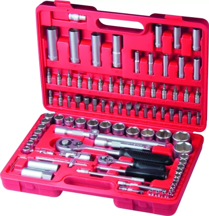 Набор слесарно-монтажный с квадратами 1/4 и 1/2 94 предмета MATRIX 13580 купить в Тюмени