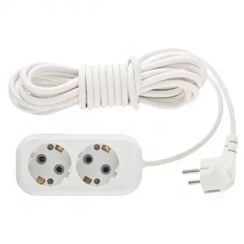 Удлинитель бытовой серия УХз-10-205, с заземлением, 5м, 2 роз., 10А Stern 95762 купить в Тюмени