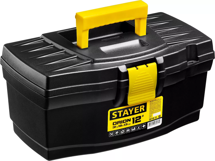 Ящик для инструмента "TOPLine" пластиковый, 12", STAYER 38110-13_z02 купить в Тюмени