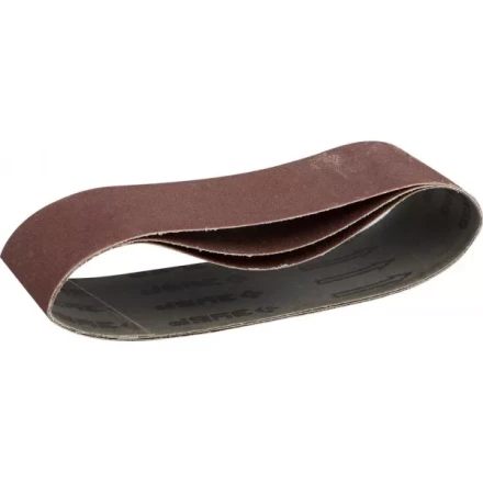 Лента шлифовальная бесконечная ЗУБР &quot;МАСТЕР&quot; на тканевой основе, для ЛШМ, P180, 75х457мм, 3шт 35541-180 купить в Тюмени