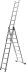 Лестница СИБИН универсальная, трехсекционная со стабилизатором, 9 ступеней 38833-09 купить в Тюмени