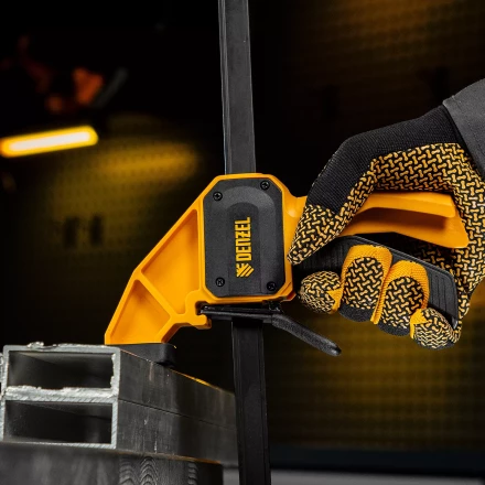 Струбцина F-образная Denzel, быстрозажимная, 300 х 80 мм, усиленный нейлоновый корпус, 20506 купить в Тюмени