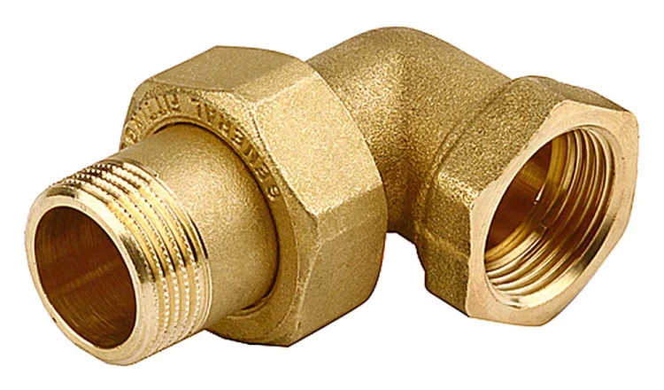 Соединитель GENERAL FITTINGS угловой с накидной гайкой, латунь, г/ш, 1/2" 51035-G/S-1/2 купить в Тюмени