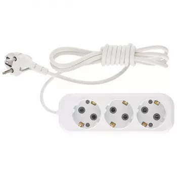 Удлинитель бытовой серия УХз-10-302, с заземлением, 2м, 3 розетки, 10A  Stern 95765 купить в Тюмени