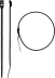 Кабельные стяжки черные КОБРА с плоским замком нейлоновые пакет серия ПРОФЕССИОНАЛ купить в Тюмени