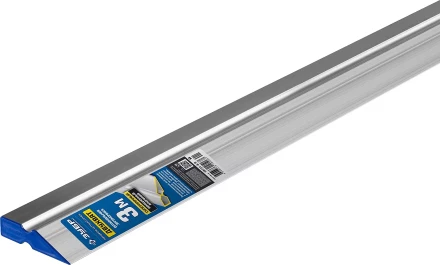 Правило ЗУБР алюминиевое, профиль &quot;ДВУХВАТ&quot; с ребром жесткости, 3м 10721-3.0 купить в Тюмени