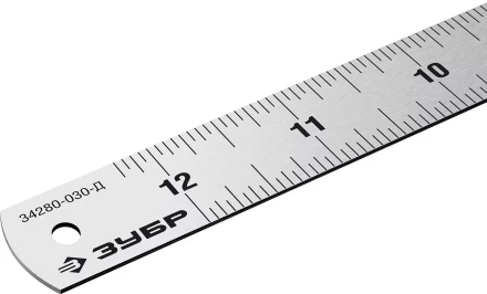 ЗУБР Про-30Д, длина 0.30 м, усиленная нержавеющая линейка, Профессионал (34280-030-Д) купить в Тюмени