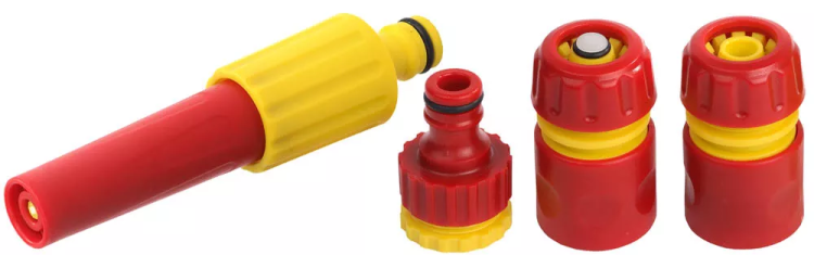 Набор GRINDA "CLASSIC Quick-Connection System" поливочный пластиковый: наконечник регулир,2 соединителя, адаптер внешний 8-427286_z01 купить в Тюмени