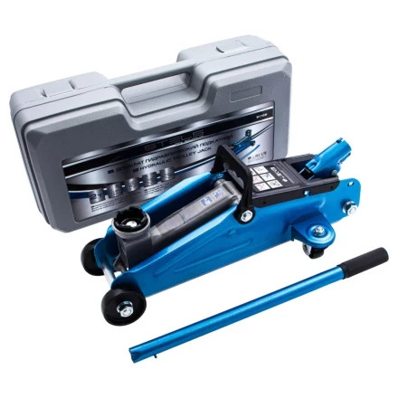 Домкрат гидравлический подкатной 2т высота подъема 140-340 мм в кейсе Stels 51128 купить в Тюмени