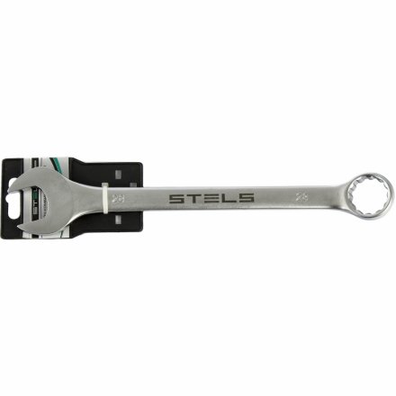 Ключ комбинированный 28 мм CrV матовый хром STELS 15229 купить в Тюмени