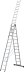 Лестница СИБИН универсальная,трехсекционная со стабилизатором, 13 ступеней 38833-13 купить в Тюмени