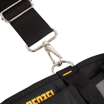 Пояс монтажника усиленный, с лямками, сумки поясные, держатель для молотка// Denzel 90290 купить в Тюмени