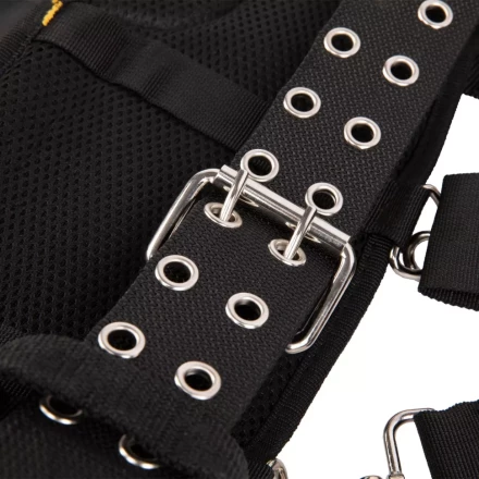 Пояс монтажника усиленный, с лямками, сумки поясные, держатель для молотка// Denzel 90290 купить в Тюмени