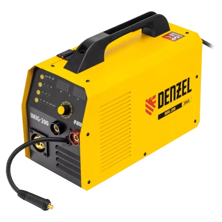 Аппарат инвертор. полуавтомат. cварки IMIG-200, 200 А, ПВ 60%, катушка 5 кг// Denzel 94361 купить в Тюмени