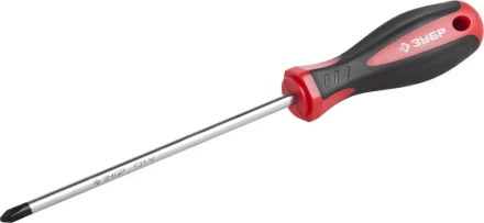 Отвертка ЗУБР "МАСТЕР", Cr-v, эргономичная двухкомпонентная рукоятка, PH2x150мм 25062-2-150_z03 купить в Тюмени