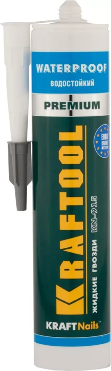 Клей монтажный KRAFTOOL KraftNails Premium KN-915, водостойкий с антисептиком, для ванн и душевых, 310мл 41345_z01 купить в Тюмени