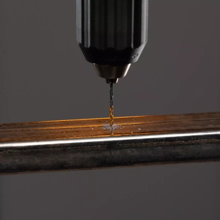 Сверло по металлу, 2 мм, HSS-Tin, Golden Tip, 10 шт. Denzel 717203 купить в Тюмени