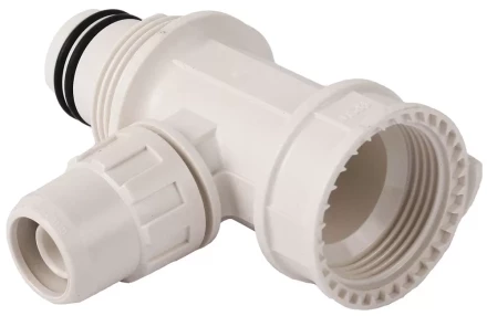 Коллектор ЗУБР &quot;ШиреФит&quot; сборный &quot;внутренняя резьба - штуцер с гайкой - штуцер с гайкой&quot;, 26мм-16мм-26мм 51516-26-16-26 купить в Тюмени