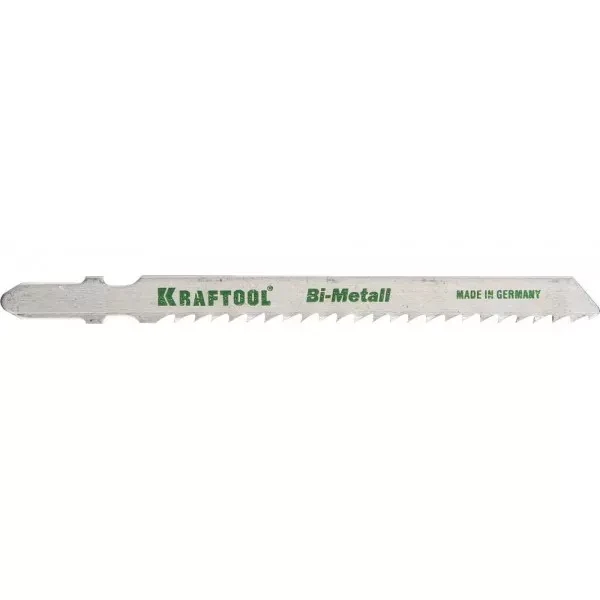 Полотна KRAFTOOL, T127DF, для эл/лобзика, Bi-Metall, по мягкому металлу (3-15мм), EU-хвост., шаг 3мм, 75мм, 2шт 159556-3 купить в Тюмени