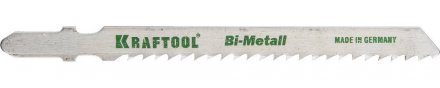 Полотна KRAFTOOL, T127DF, для эл/лобзика, Bi-Metall, по мягкому металлу (3-15мм), EU-хвост., шаг 3мм, 75мм, 2шт 159556-3 купить в Тюмени