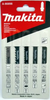 Набор полотен Makita A-86898 для лобзиков универсальный
