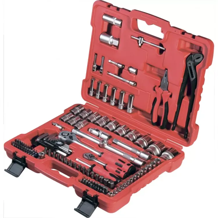 Набор слесарно-монтажный с квадратами 1/4", 1/2" и 5/16", 117 предм  MATRIX PROFI 13587 купить в Тюмени