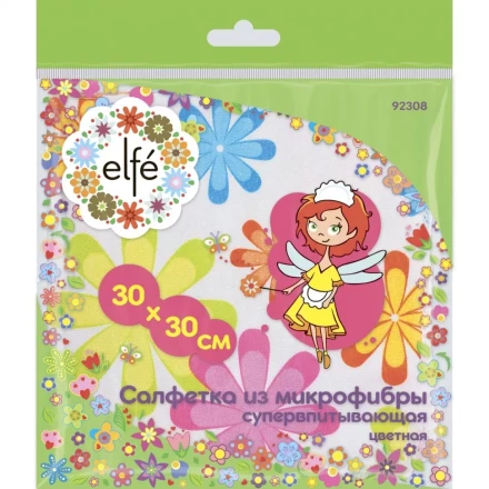 Салфетки из микрофибры цветная 300х300 мм Elfe 92308 купить в Тюмени