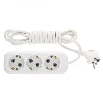 Удлинитель бытовой серия УХз-10-303, с заземлением, 3м, 3 розетки, 10A Stern 95766 купить в Тюмени