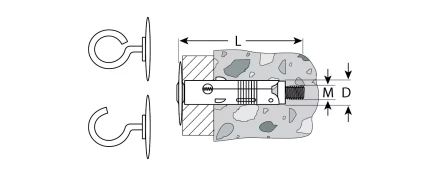 Анкеры облегченные с полукольцом коробка серия Без серии купить в Тюмени