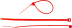 Кабельные стяжки красные КС-К1 нейлоновые промфасовка серия ПРОФЕССИОНАЛ купить в Тюмени