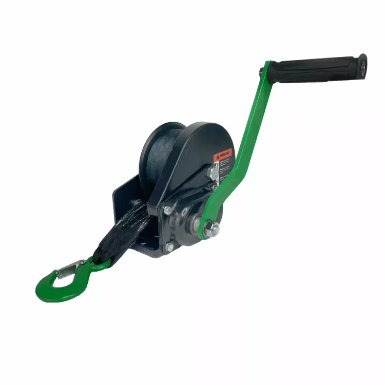 Лебедка ручная барабанная с тормозом HITCH HWB 1100 1100 кг лента 10 м (SZ073179) купить в Тюмени