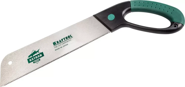 Ножовка по дереву (пила) KATRAN "FINE CUT" 380 мм x 0,7 мм, 10 TPI (2,5 мм), KRAFTOOL 1-15181-38-10 купить в Тюмени
