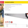 Ножовка по дереву (пила) MIRAX Universal 500 мм, 5 TPI, рез вдоль и поперек волокон, для крупных и средних заготовок 1502-50_z01 купить в Тюмени