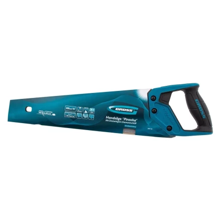 Ножовка по дереву &quot;PIRANHA&quot;, 400 мм, 7 TPI, 3D-зуб, тефлоновое покрытие полотна, двухкомпонентная рукоятка Gross 24113 купить в Тюмени