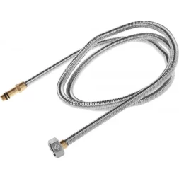 Подводка ЗУБР "ЭКСПЕРТ" сильфонная из нержавеющей стали, для смесителя, удлиненная, г/ш (гайка-штуцер), 1/2", 1,5м 51013-150