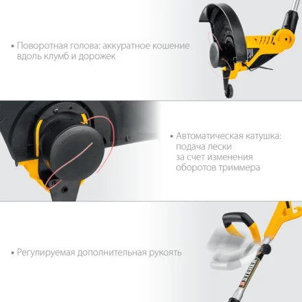 STEHER 600 Вт, ш/с 33 см, сетевой триммер (TEL-33-610) купить в Тюмени