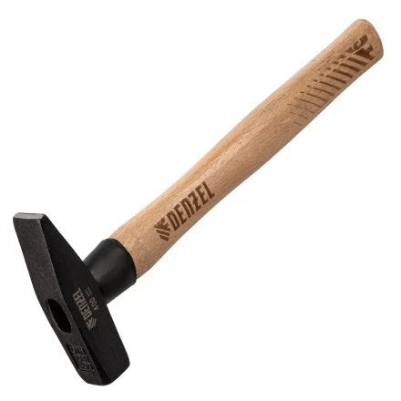 Молоток слесарный, 400 г Denzel, кованый квадратный боек, буковая рукоятка, 10428 купить в Тюмени