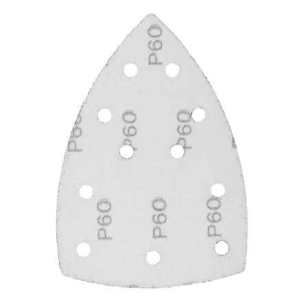 Треугольник абразивный на ворc. подложке под &quot;липучку&quot;, перф., P 60, 150х150х100 мм, 5 шт. Denzel 738587 купить в Тюмени