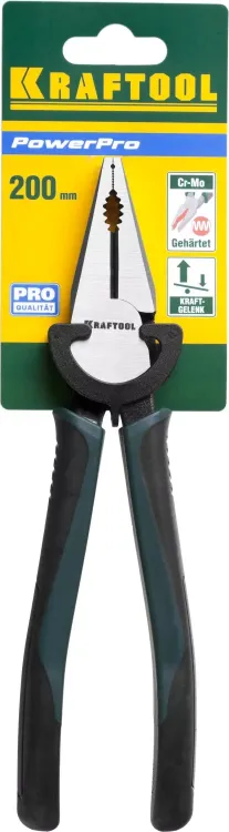 Плоскогубцы KRAFTOOL "PowerPro" комбинированные, CrMo-сталь, покрытие оксидированное с полировкой, 200мм 22001-1-20_z01 купить в Тюмени