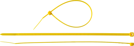 Кабельные стяжки желтые КС-Ж1 нейлоновые промфасовка серия ПРОФЕССИОНАЛ купить в Тюмени