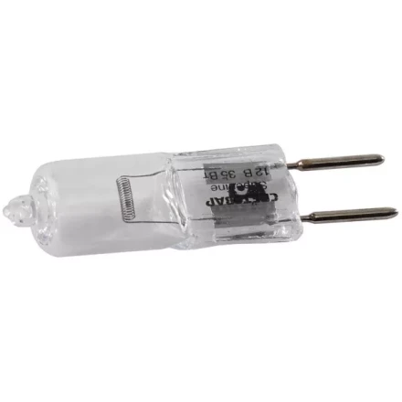 Лампа галогенная СВЕТОЗАР капсульная, прозрачное стекло, цоколь GY6.35, диаметр 12мм, 35Вт, 12В SV-44773-T купить в Тюмени