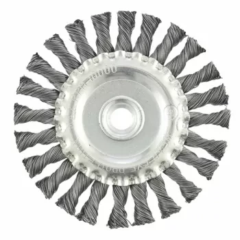 Щетка для УШМ 125 мм, М14, плоская, крученая  проволока 0,5 мм  MATRIX 74640 купить в Тюмени