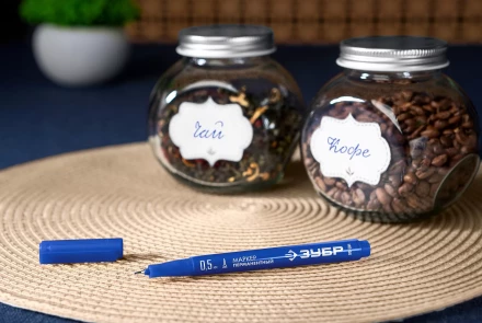 ЗУБР МП-50 синий, 0.5 мм перманентный маркер (06321-7) купить в Тюмени